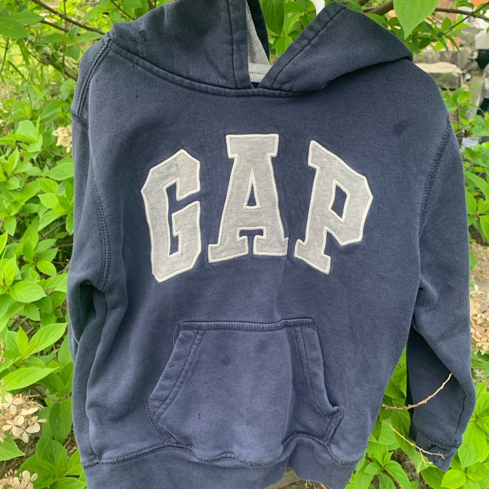 Gap Boys Size 5 Blue Hoodie Sweatshirt